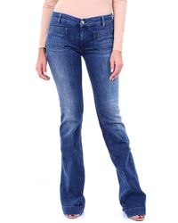 The Seafarer Jeans blu con fondo largo