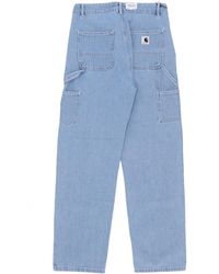Carhartt - W Pierce Pant Straight Stone Bleached Jeans - Lyst