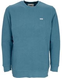 Vans - Sweat-Shirt A Col Rond Comfycush Crew Fleece Bleu Nuit Pour Hommes - Lyst