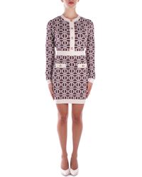 Elisabetta Franchi - Bordeaux-Jurken - Lyst