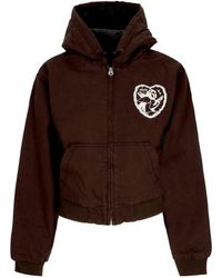 Obey - Salina Bomber Corta Mujer Java Marron - Lyst