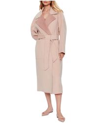 Calvin Klein - Df Wool Reversible Wrap Coat - Lyst