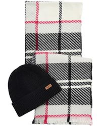 Barbour - Frauen Schal Und Hut Set 2Mlgs0094 Heibrosa Monochrom - Lyst