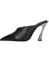 Mugler - Sandel Schwarz - Lyst