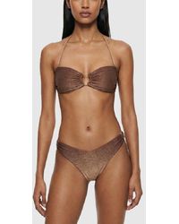 Guess - Top Bikini Mujer Marron - Lyst