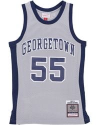 Mitchell &amp; Ness - Basketbaltanktop Voor Ncaa Swingman Jersey Nr. 55 Dikembe Mutombo Geohoy Chroom - Lyst