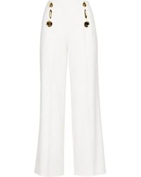 SIMONA CORSELLINI - Broeken Met Gouden Details - Lyst