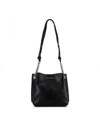 Michael Kors - Teagen Sac A Main Pour Femme Noir En Cuir Saffiano Mod - Lyst