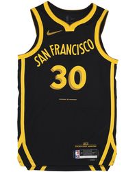 Nike - Camiseta De Baloncesto Hombre Nba City Edition 2023/24 Swingman Jersey No 30 Stephen Curry Golwar Negro - Lyst