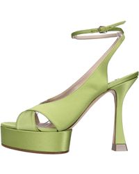 Casadei - Satin Sandalen - Lyst