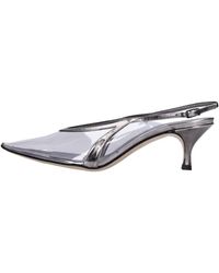 Casadei - Zapatos Con Tacon Gris - Lyst