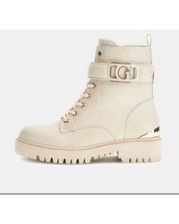 Guess - Tronchetto E Stivaletto Donna Fal10 Oranda Ivory - Lyst