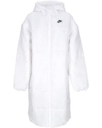Nike - Chaqueta De Plumon Larga Para Mujer W Thermic Classic Parka Blanco/Negro - Lyst