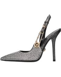 Versace - Schuhe Mit Silber Absatz - Lyst