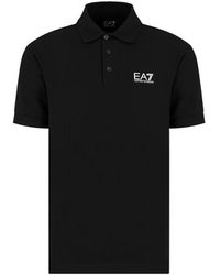 EA7 - T-Shirts En Polo Zwart - Lyst
