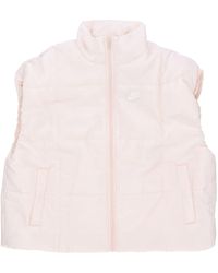 Nike - Mouwloos Donsjack Voor W Thermic Classic Vest Guava Ice/Wit - Lyst