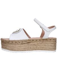 Love Moschino - Schoenen Met Witte Hakken - Lyst