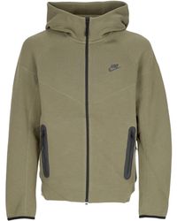 Nike - Sweat-Shirt Zippe A Capuche Leger Pour Hommes Tech Fleece Sweat A Capuche Windrunner Entierement Zippe Moyen/Noir - Lyst