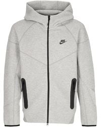Nike - Lightweight Hooded Zip Sweatshirt Tech Fleece Full-Zip Windrunner Hoodie Dk Heather - Lyst