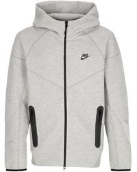 Nike - Lightweight Hooded Zip Sweatshirt Tech Fleece Full-Zip Windrunner Hoodie Dk Heather - Lyst