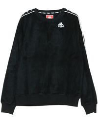 Kappa - Authentiek Aynset Sweatshirt Met Ronde Hals Zwart/Wit - Lyst