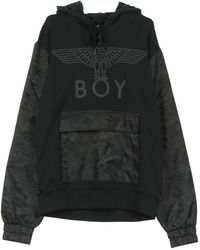 BOY London - Camo Hood Sweatshirt - Lyst