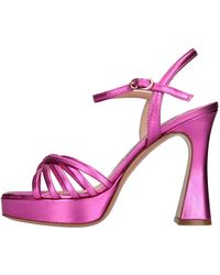FRANCESCO SACCO - Sandales Fuchsia - Lyst
