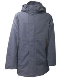 Ecoalf - Gajkparko2551Mw22 Bleu Marine 601 Homme Jacket Parkoalf - Lyst