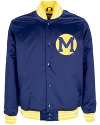 Mitchell &amp; Ness - Bomber Jacket Ncaa Heavyweight Satin Jacket Micwol - Lyst