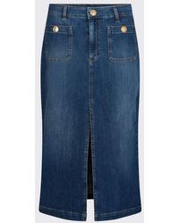 Liu Jo - Falda En Vaqueros Mujer Denim Azul - Lyst