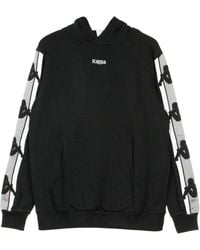 Kappa - Authentieke Bzaliab Herenhoodie Zwart/Grijs Zilver - Lyst