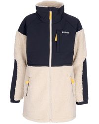 Columbia - Forro Polar Con Cremallera Completa Ballistic Ridge Mujer Teddy Bear Ancient Fossil/Negro - Lyst