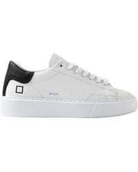 Date - W431-Sf-Ca-Wb Wit Leer Voor Vrouwen - Lyst
