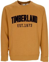 Timberland - 'Lightweight Crewneck Sweatshirt Modern Wash Brand Sweat - Lyst
