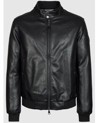 Refrigue - Leather Jacket - Lyst
