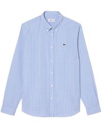 Lacoste - Clear Check Shirt - Lyst