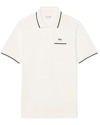 Lacoste - T-Shirt Und Polo Bianco - Lyst