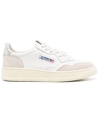Autry - Medaillee Femme Sneakers Blanc--Argent - Lyst
