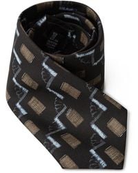 Giorgio Armani - Corbata De Seda Negra - Lyst