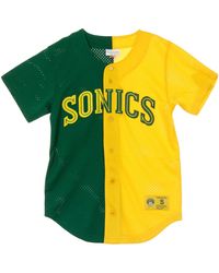 Mitchell &amp; Ness - Seasup-Jas Voor Met Split-Mesh En Knopen Aan De Voorkant - Lyst