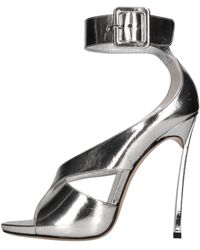Casadei - Leder Blade Sandalen - Lyst