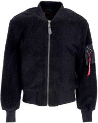 Alpha Industries - Ma-1 Teddy Zwarte Herenbeer - Lyst