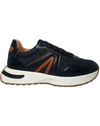 Alexander Smith - Zapatos Para Hombres Sneakers Hyde Negro Cognac - Lyst