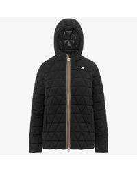 K-Way - Kurze Jacke Frau Madlaine Diamant Gesteppt Warm K2136Fw-Usy Schwarz Auch - Lyst