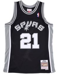 Mitchell &amp; Ness - Basketbaltanktop Voor Nba Swingman Hardwood Classics Jersey Nr. 21 Tim Duncan 1998-99 Saaspu Originele Teamkleuren - Lyst