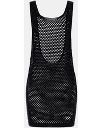 Guess - Mini Haak Jurk Zwart Vrouw - Lyst