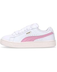 PUMA - Lage Schoen Suede Xl Lth W Wit/Roze Lila - Lyst
