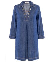 Nenette - Vestido De Mujer Azul Oscuro - Lyst