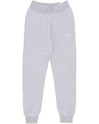 Nike - Pantalon De Survetement Polaire Femme Sportswear Phoenix Polaire Jogging Taille Haute Gris Fonce Chine/Voile - Lyst