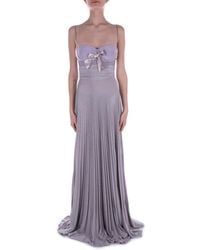 Elisabetta Franchi - Elisabetta Franchi Rode Tapijt Irisjurken - Lyst